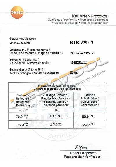 Testo 830-T1 เครื่องวัดอุณหภูมิอินฟราเรดแบบพกพา│-30 to 400 °C