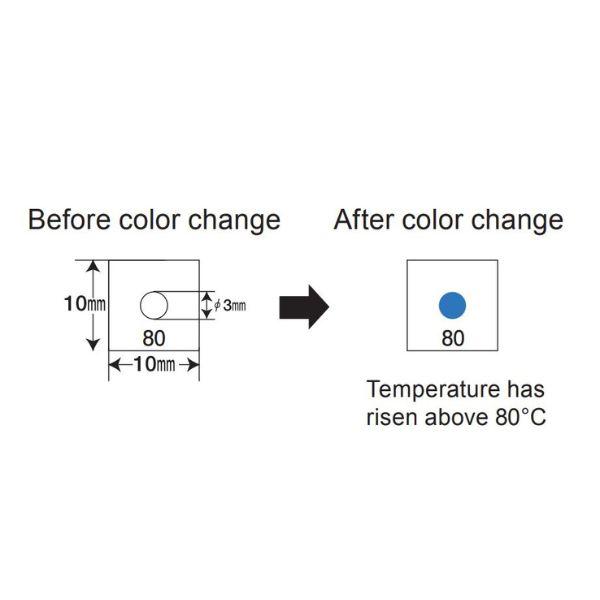 NIGK-F-55 แถบวัดอุณหภูมิ Temperature label │Pack of 40pcs | 55°C