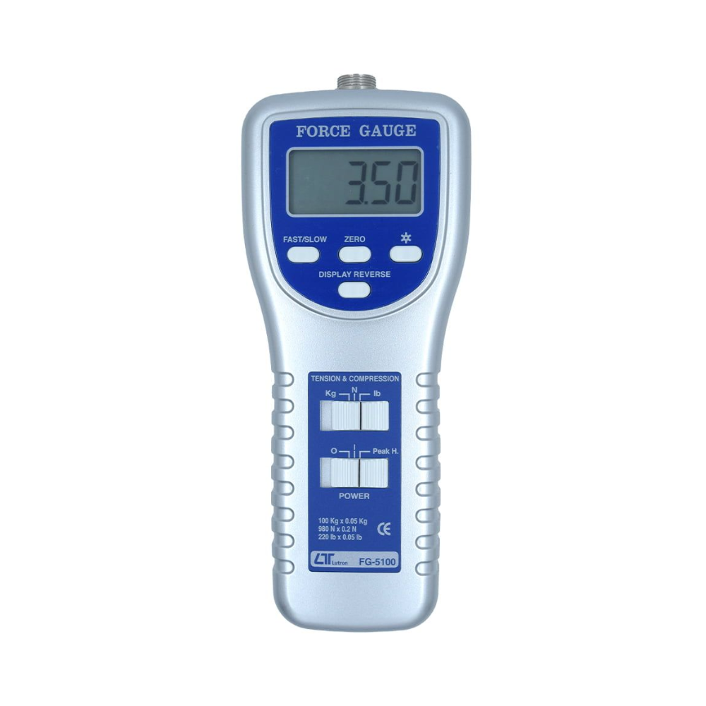 Lutron FG-5100 เครื่องวัดแรงดึง - แรงผลักแบบพกพา FORCE GAUGE (100 Kg)