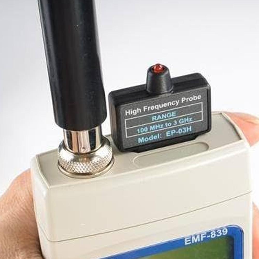 Lutron EMF-839 เครื่องวัดสนามแม่เหล็กไฟฟ้า RF แบบ 3 แกน ความถี่ 100 kHz ถึง 3 GHz พร้อม Data Logger