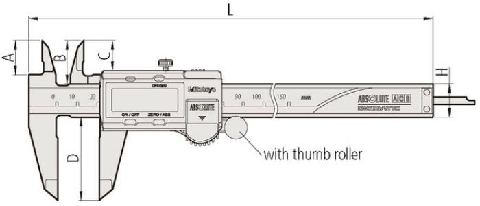 Mitutoyo M-500-164-30 ABSOLUTE เครื่องวัดคาลิเปอร์ดิจิตอล (0 ถึง 8