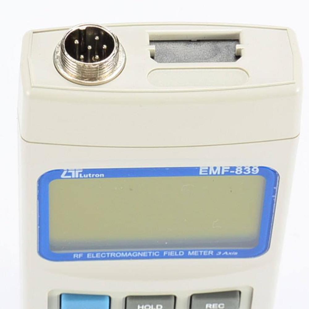 Lutron EMF-839 เครื่องวัดสนามแม่เหล็กไฟฟ้า RF แบบ 3 แกน ความถี่ 100 kHz ถึง 3 GHz พร้อม Data Logger