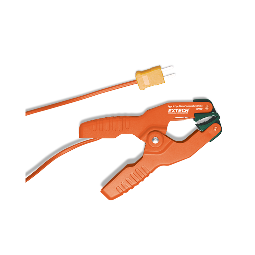 EXTECH EX-TP200 โพรบวัดอุณหภูมิ Type K Pipe Clamp Temperature Probe -20 °C to 93 °C