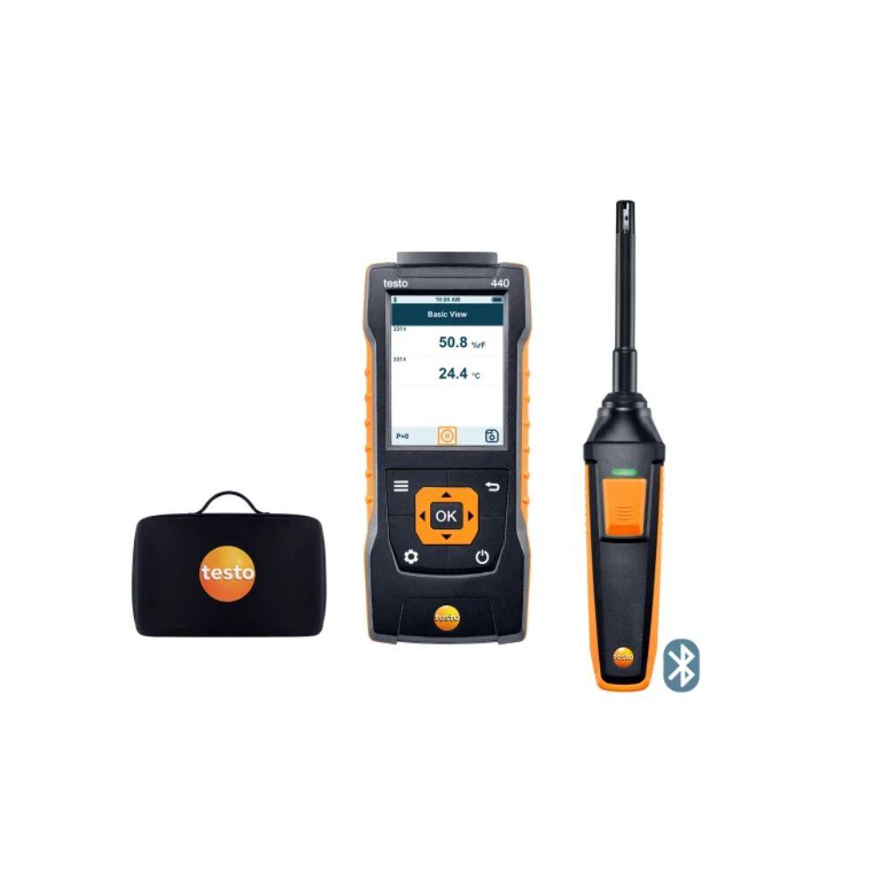 Testo-0563-4404 อุปกรณ์เครื่องวิเคราะห์ค่าความชื้น testo 440 Humidity Kit with Bluetooth