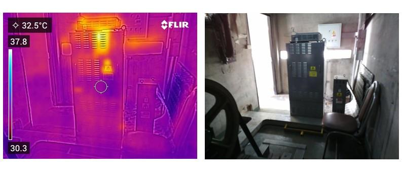 ตัวอย่างกล้องถ่ายภาพความร้อนจาก FLIR C3x สำหรับตรวจสอบอาคารและระบบไฟฟ้าทั่วไป