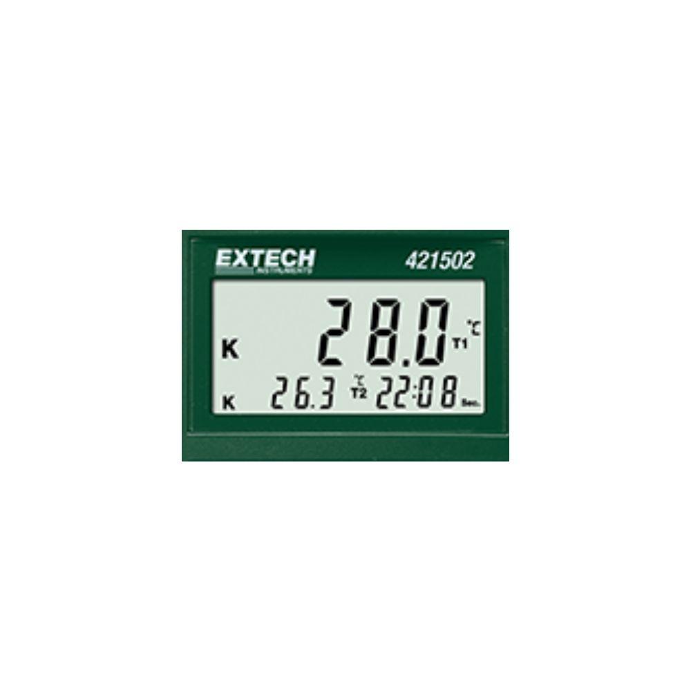 EXTECH EX-421502 เครื่องวัดอุณหภูมิแบบแยกโพรบ Type J/K, Dual Input Thermometer with Alarm