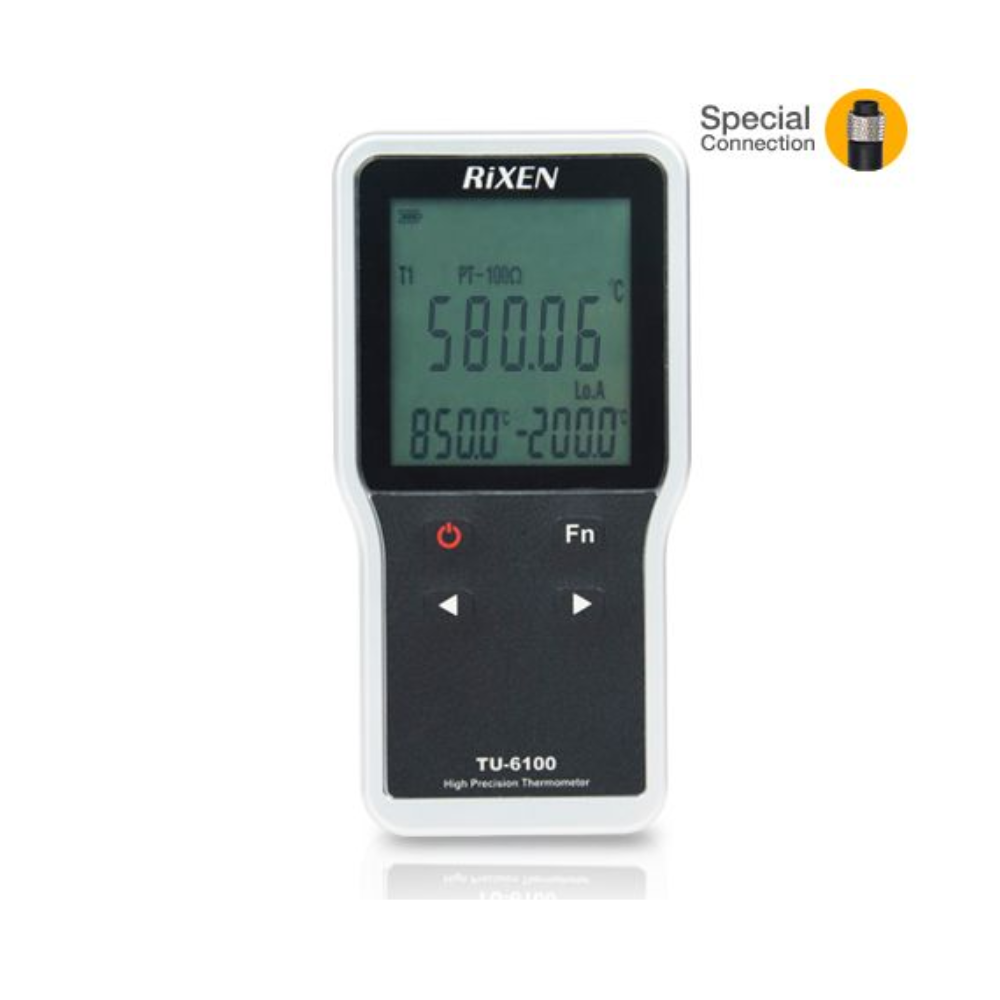 Rixen TU-6100-KIT เครื่องวัดอุณหภูมิ RTD 2 ช่องโพรบ