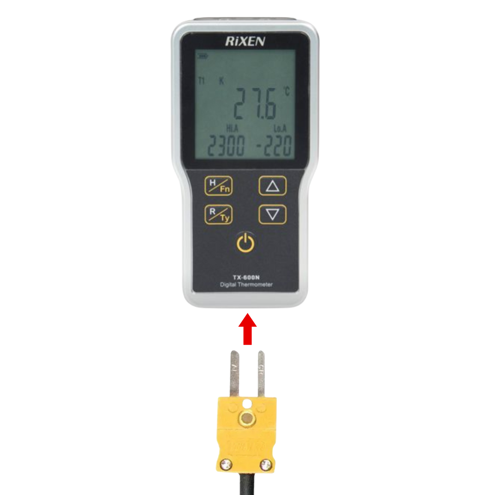 RIXEN EX-1M สายต่อขยายความยาวโพรบวัดอุณหภูมิ Extension Cable for Thermocouple Type K (1m)