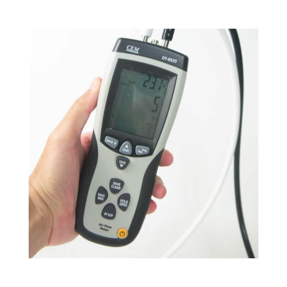 CEM DT-8920 เครื่องวัดความเร็วลมปริมาตรลมและแรงดัน