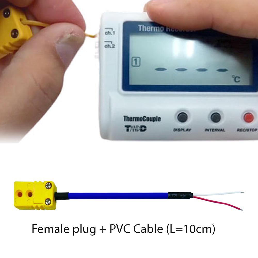 Rixen FP-PVC10 สายหางปลาต่อโพรบ Thermocouple Type K
