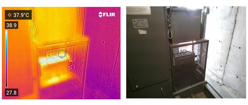 ตัวอย่างกล้องถ่ายภาพความร้อนจาก FLIR C3x สำหรับตรวจสอบอาคารและระบบไฟฟ้าทั่วไป