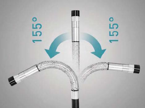 Mitcorp Two way articulation โพรบสำหรับกล้องส่องท่อ (IT-60H2W-F-3M-SM-METAL) ใช้งานร่วมกับตัวเครื่อง รุ่น F500, F1000