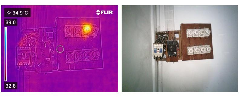 ตัวอย่างกล้องถ่ายภาพความร้อนจาก FLIR C3x สำหรับตรวจสอบอาคารและระบบไฟฟ้าทั่วไป