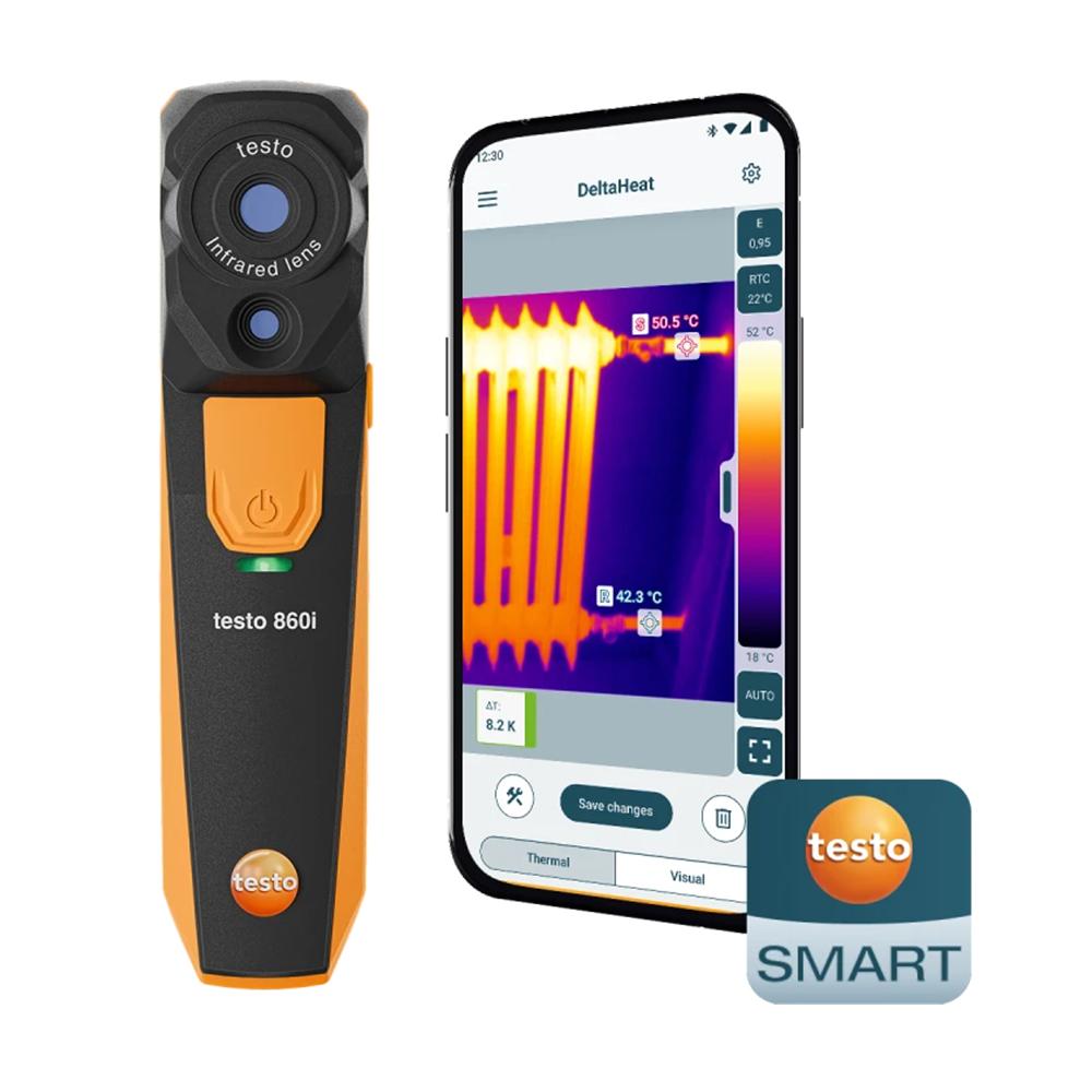 Testo 860i กล้องถ่ายภาพความร้อนไร้สายสำหรับสมาร์ทโฟน | Wireless thermal imaging camera