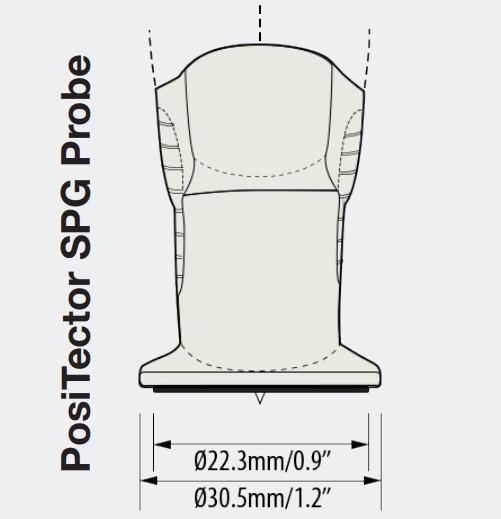 Defelsko PRB-SPG โพรบวัดลักษณะของพื้นผิวเคลือบ 0 to 500 μm