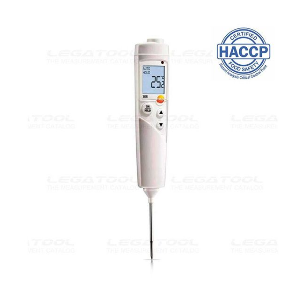 Testo 106 เครื่องวัดอุณหภูมิดิจิตอล HACCP (IP67) | Max.275°C