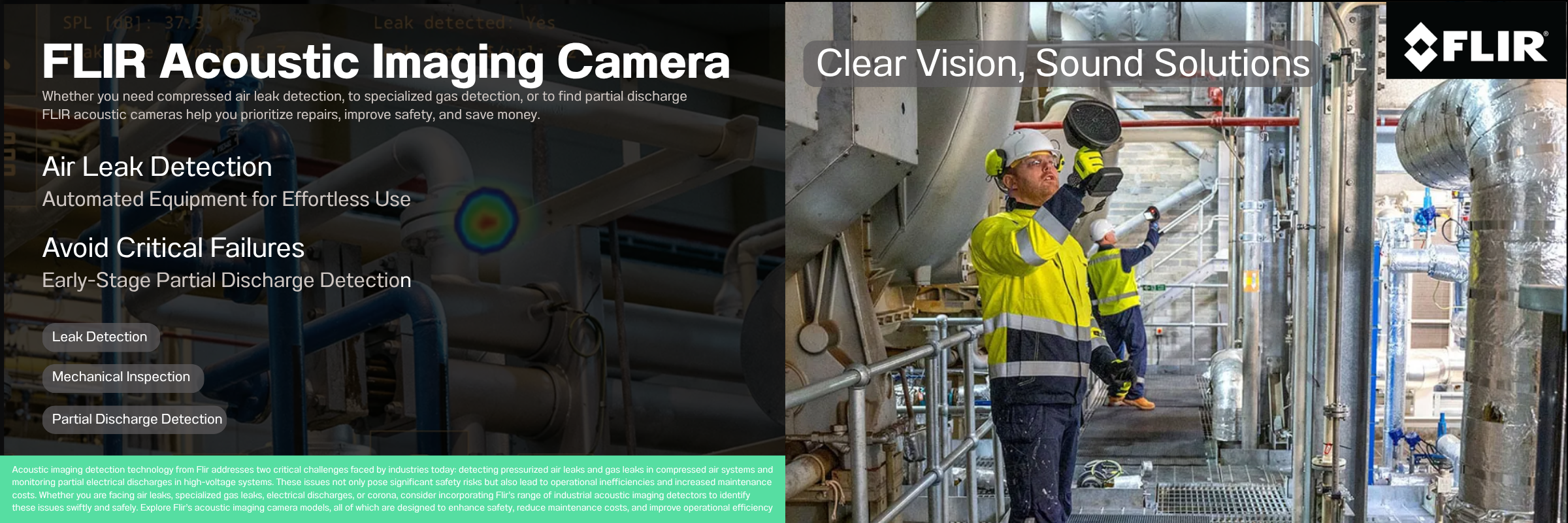 Acoustic Imaging Cameras กล้องถ่ายภาพตรวจหารอบรั่ว